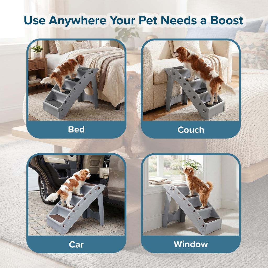 Lightweight Durable Plastic Dog Stairs G428