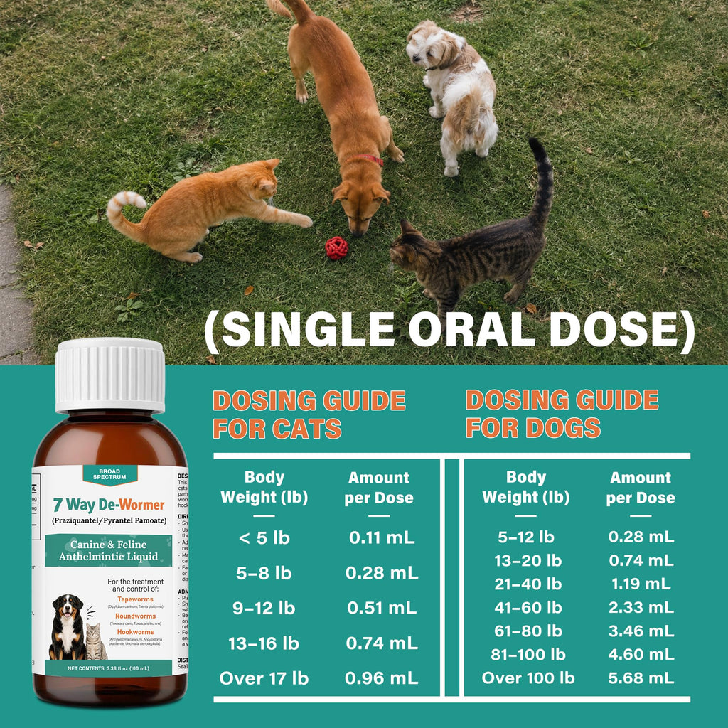 Dewormer for Dogs and Cats 3.38 fl oz Y8405