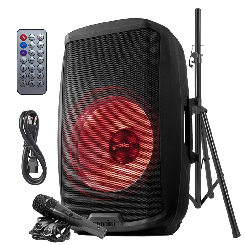 15" PA Speaker & Stand, 1000 Watts W596
